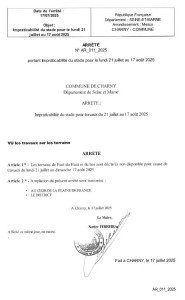 Arrêté foot